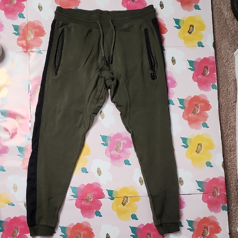 Young LA Sweatpant Joggers Olive And Black